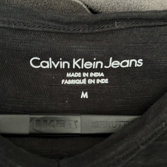 Calvin Klein Black Crew Neck Short Sleeve Tee - Picture 3 of 3